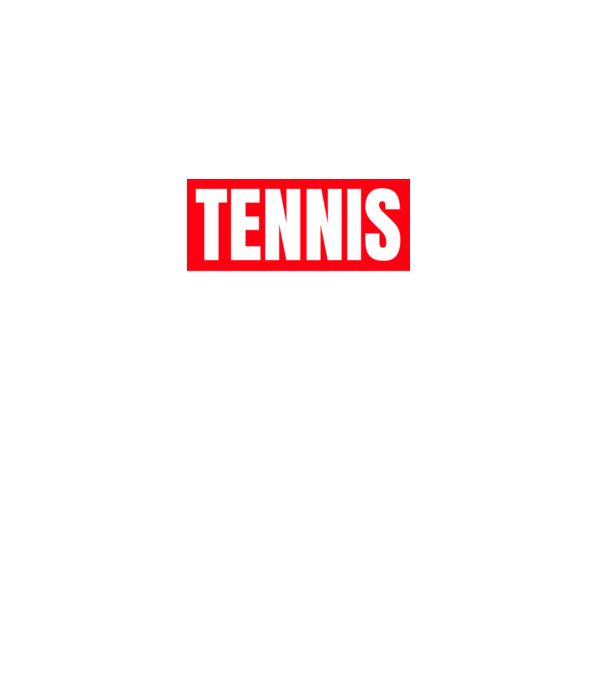 TENNIS HERO model negru pe tricou