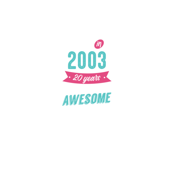 Made in 2003 model negru pe tricou