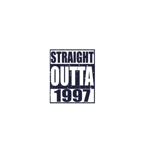 Straight Outta - 1997 model roșu pe tricou