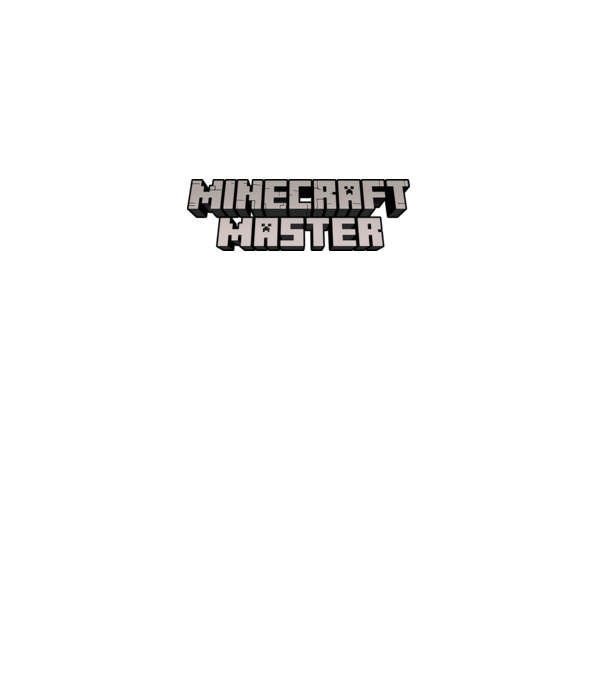 Minecraft Master model albastru închis pe tricou