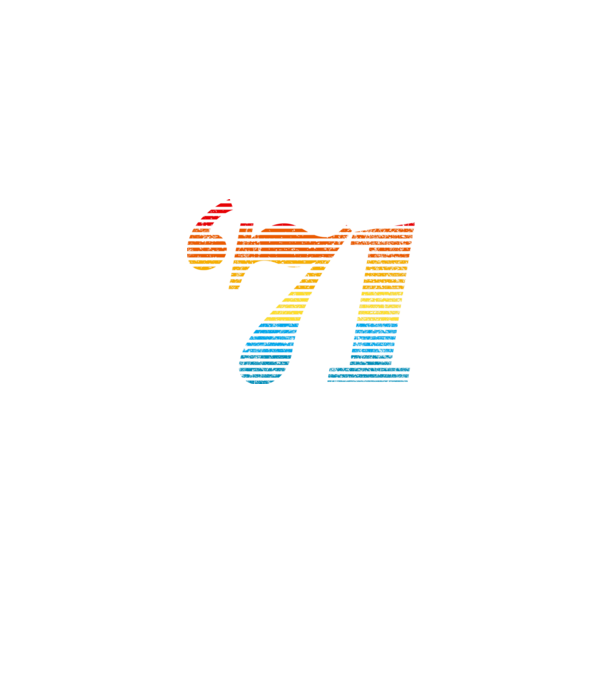 Retro Birthday 1971 model alb pe tricou