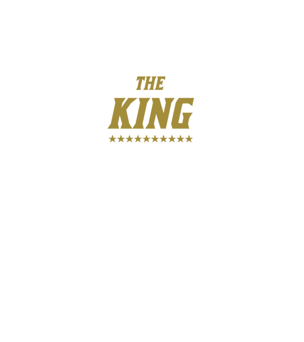 The King model negru pe tricou