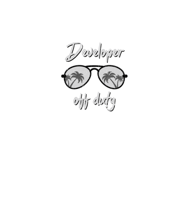 Developer off duty model turcoaz pe tricou