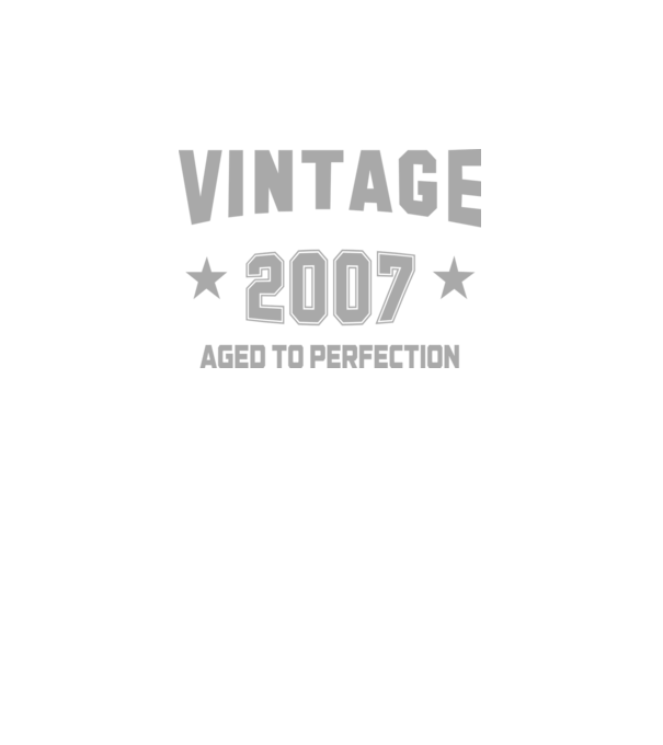Vintage - 2007 model gri închis pe tricou