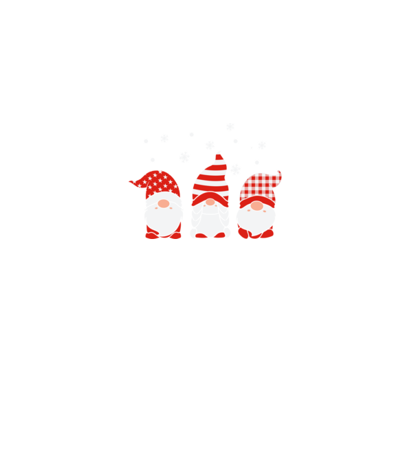 Xmas gnomes model negru pe tricou