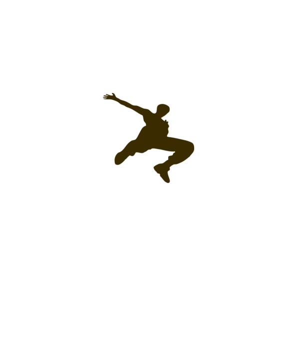 Logo Parkour model gri pe tricou