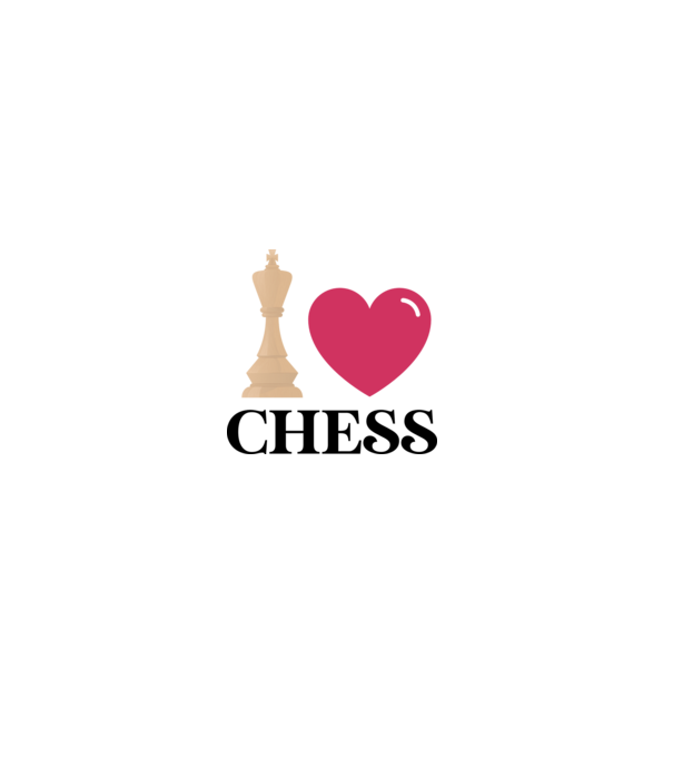 Love chess model gri pe tricou