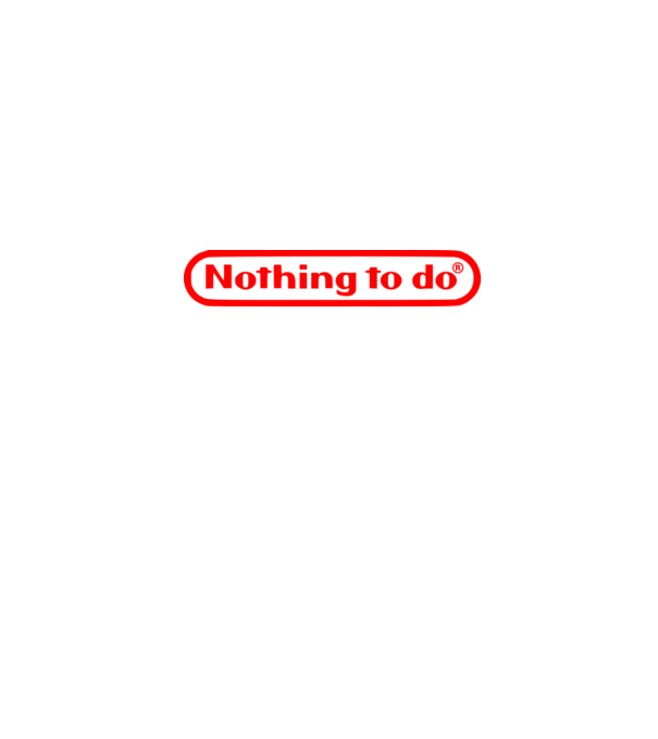 Nothing to do model alb pe tricou