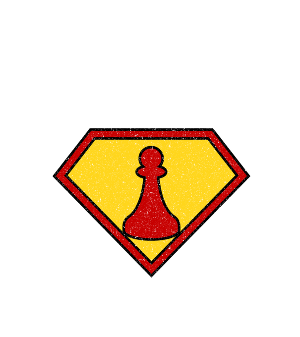 SuperChess pion de șah model turcoaz pe tricou