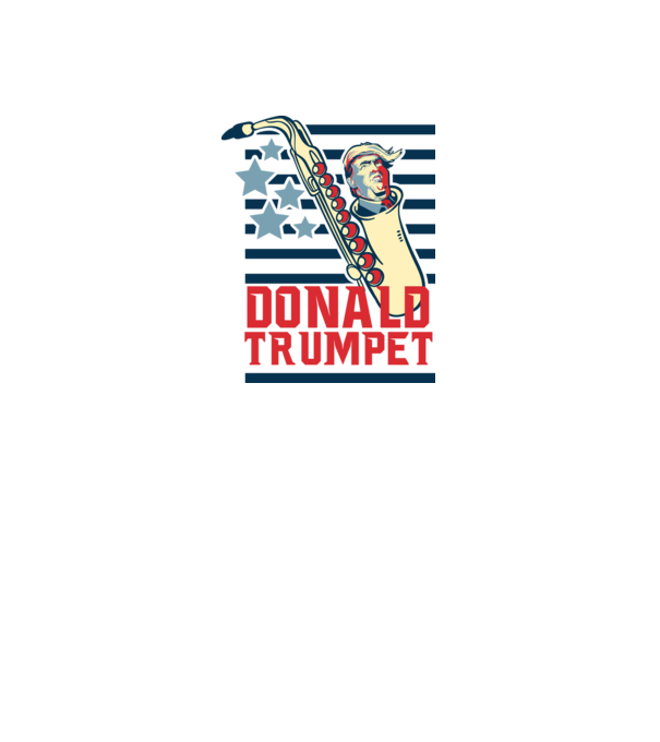 donald trumpet yoh model alb pe tricou