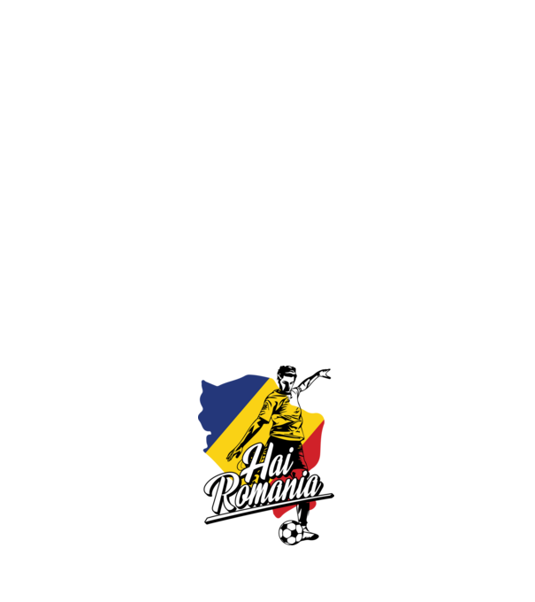 Hai romania fotbal model negru pe tricou