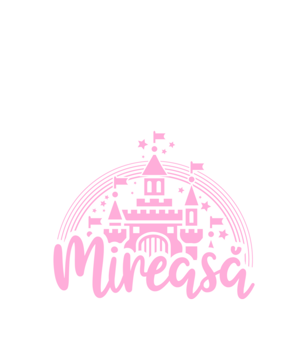 Prinţesă mireasă model negru pe tricou