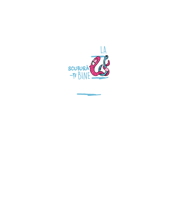 Secretul la pescuit scutură-ți bine viermele model gri pe tricou