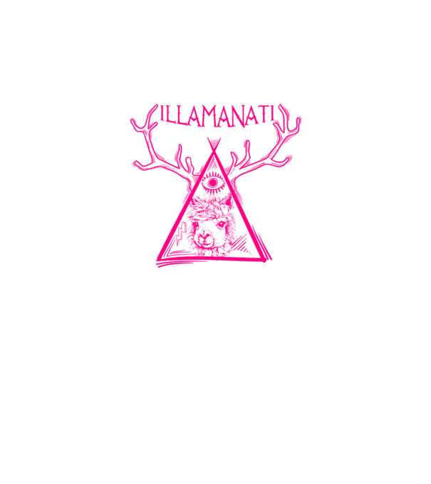 Illamanati model alb pe tricou