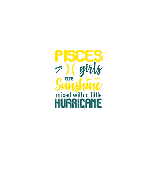 Sunshine with Hurricane PISCES model negru pe tricou