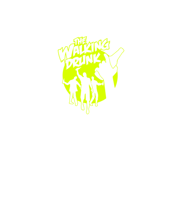 Walking Drunk model negru pe tricou