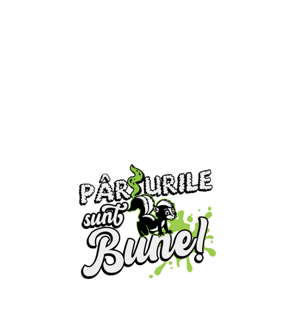 Pârțurile sunt bune model negru pe tricou