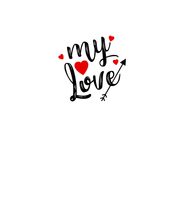My love model alb pe tricou