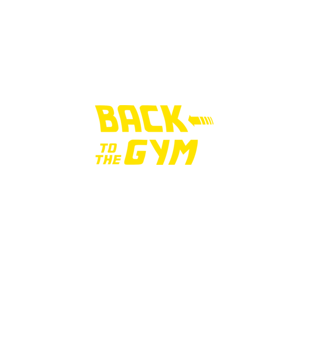 Back to the gym model negru pe tricou