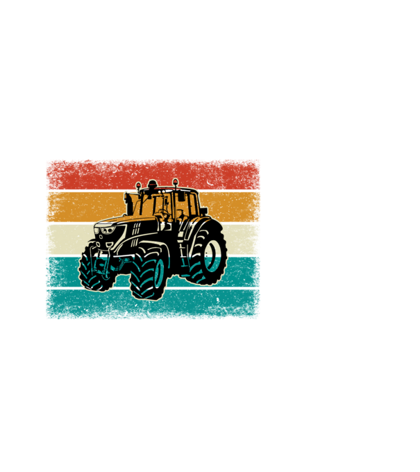 TRACTOR model negru pe tricou