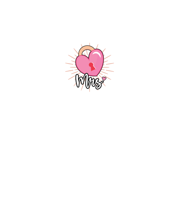 Mrs key to the heart model negru pe tricou