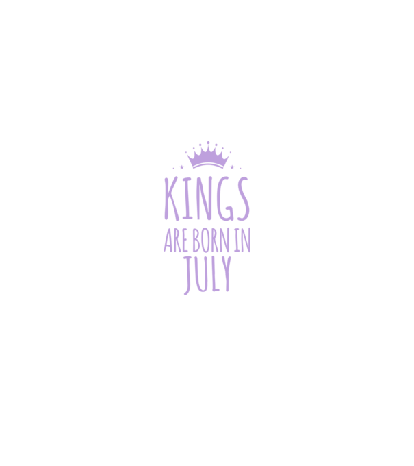 Kings are born in - July model albastru închis pe tricou