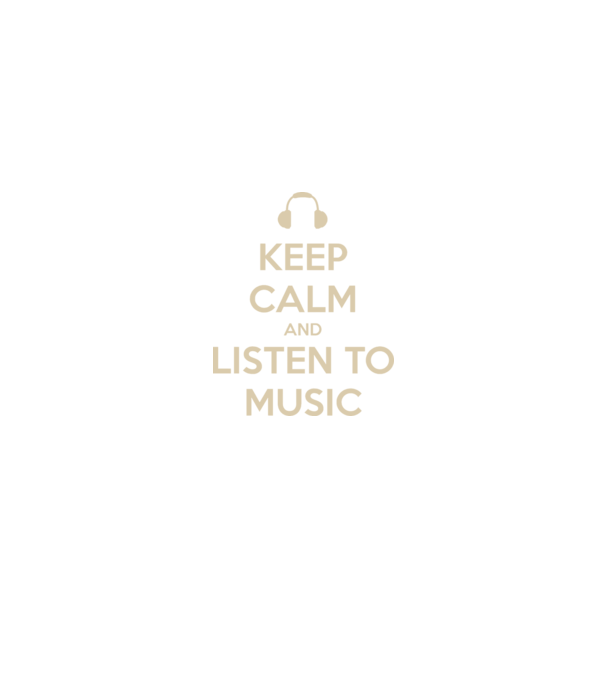 keep calm and listen to music model negru pe tricou