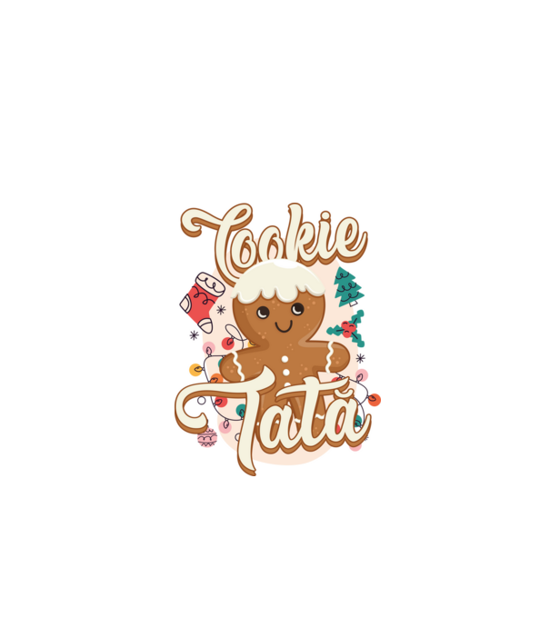 Cookie tată model alb pe tricou