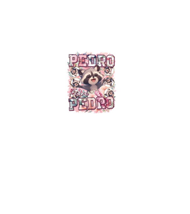 Girly Pedro model roz deschis pe tricou
