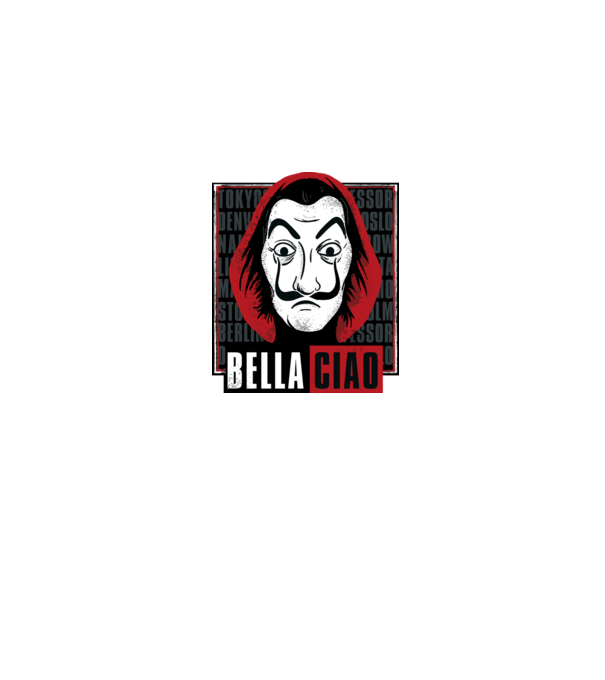 bella ciao dali model albastru jeanși pe tricou