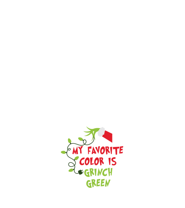 Grinch Green model albastru închis pe tricou