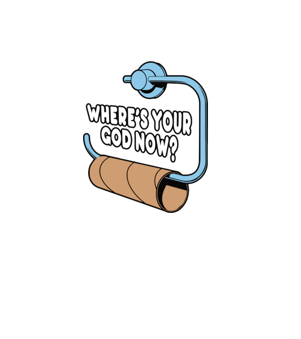 Where's your god now model negru pe tricou