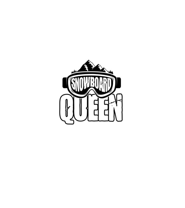 snowboard queen 01 model negru pe tricou