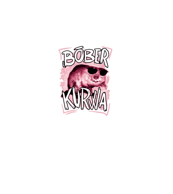 Bóber wtf model negru pe tricou