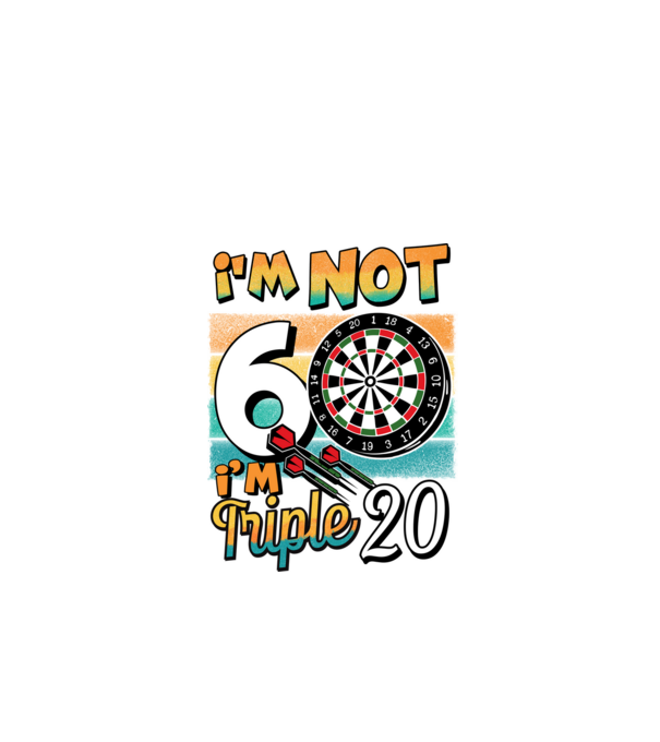 Darts Birthday 60 years old model negru pe tricou