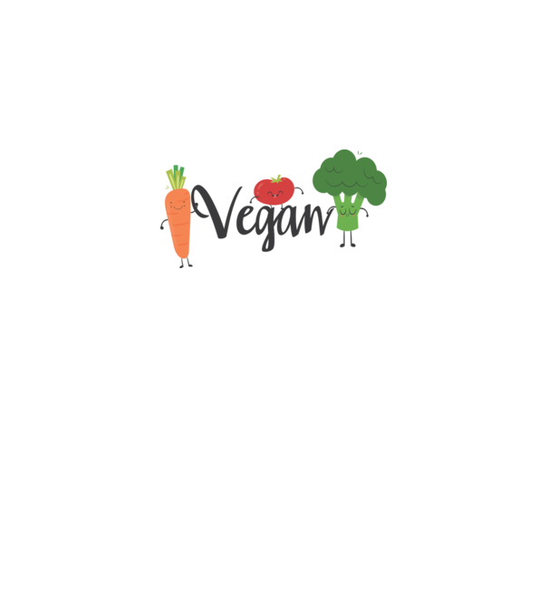Vegan veggies model alb pe tricou