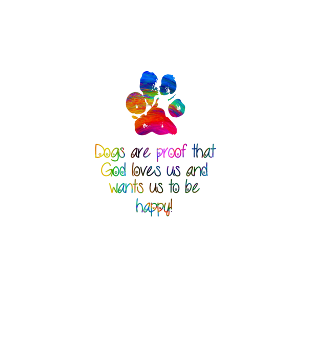 Dogs are proof model alb pe tricou