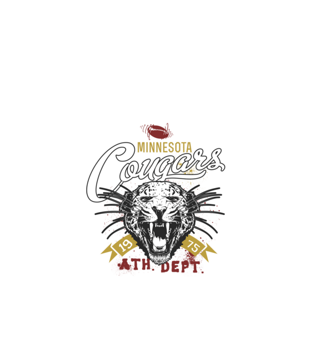 Minesota Cougars model negru pe tricou