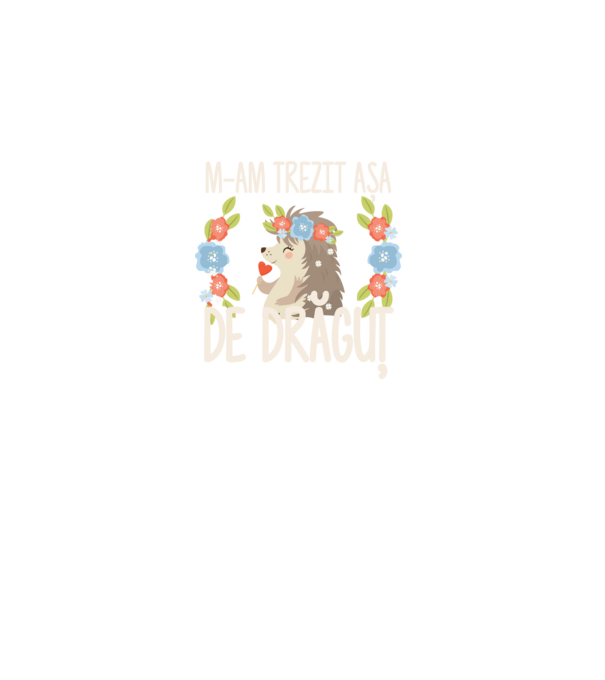 M-am trezit așa de drăguț model albastru deschis pe tricou