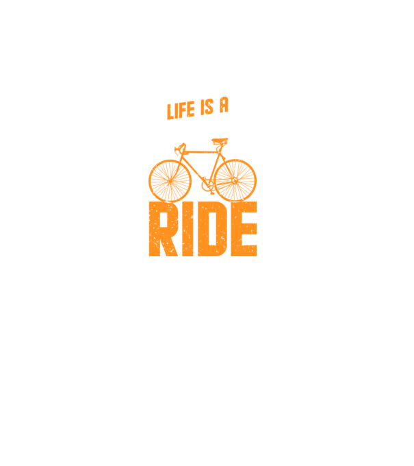 Life is a beautiful ride model negru pe tricou