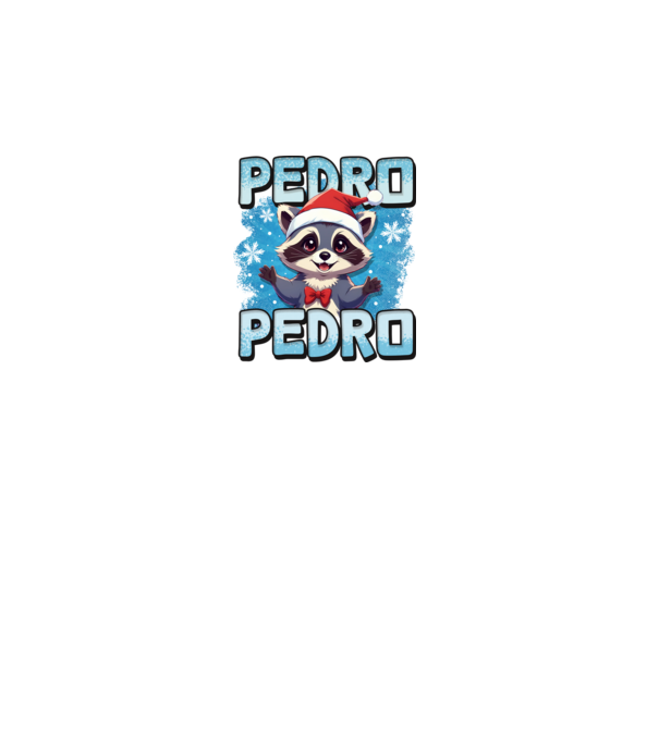 Pedro pedro retro xmas model gri pe tricou