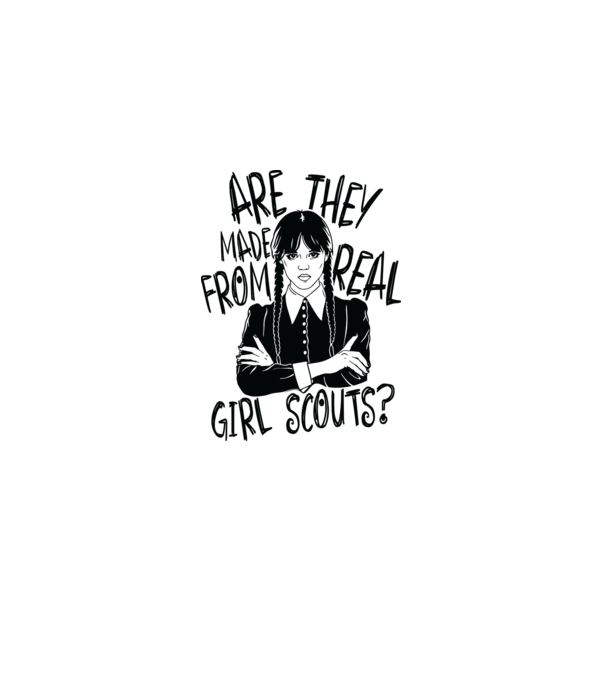 Are the made from real girl scouts model alb pe tricou