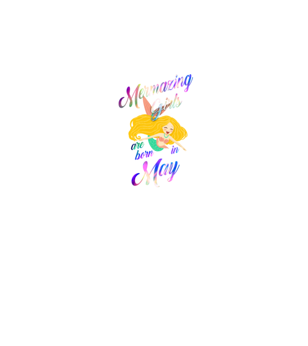 Mermazing girls are born may model negru pe tricou