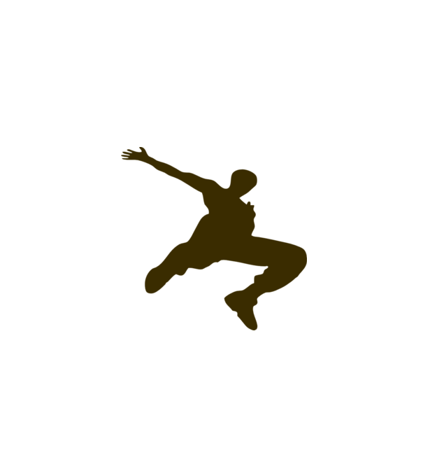 Logo Parkour model gri pe tricou