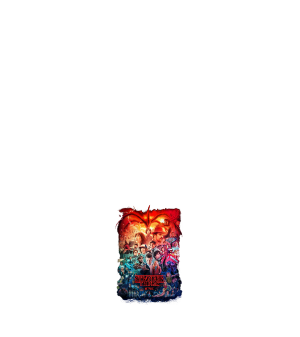 stranger things tribute poster2 model negru pe tricou