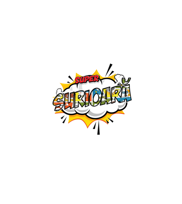 Super Surioară model alb pe tricou
