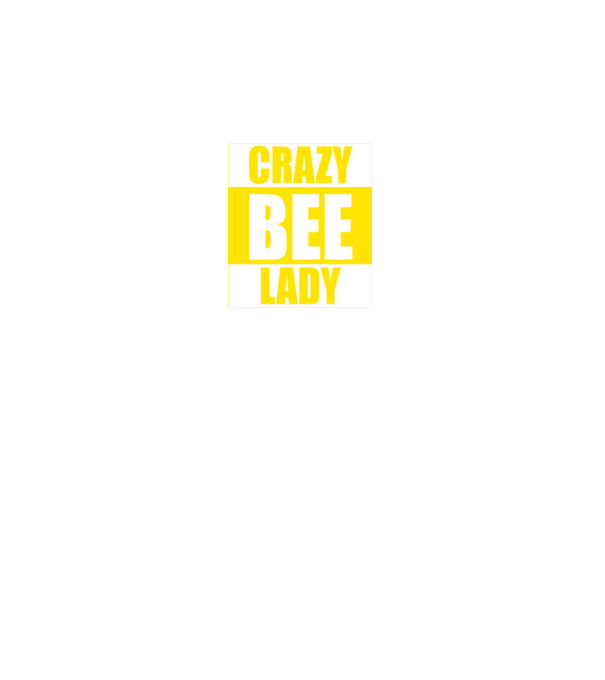 Crazy bee lady model negru pe tricou