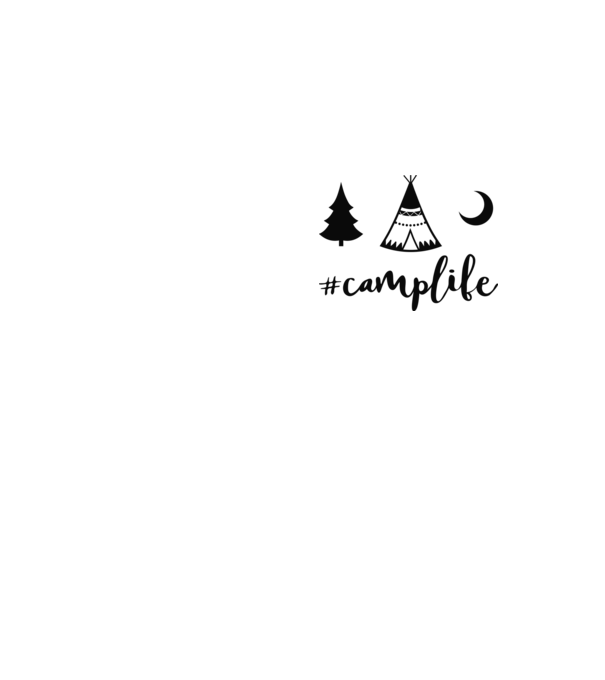 camplife model galben neon pe tricou