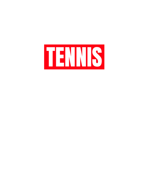 TENNIS HERO model negru pe tricou