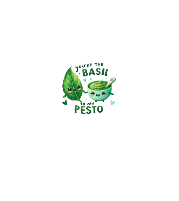 Basil to my Pesto model gri pe tricou